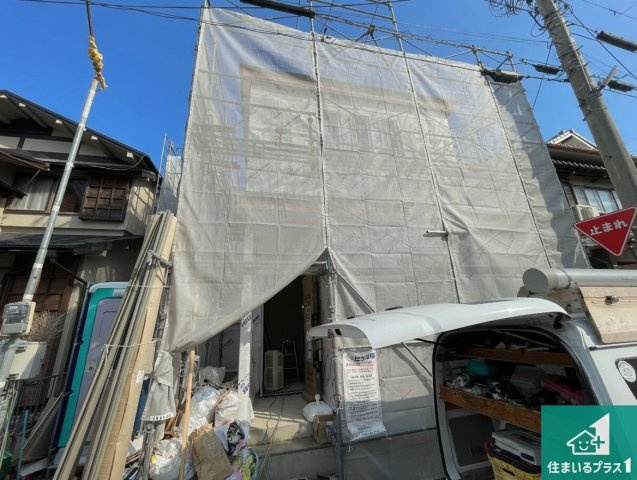★八幡市川口東扇　第2期　新築一戸建ての外観|現在建築中！落ち着いた街並みで新生活を始めることが出来そう！周辺の物件も併せてご紹介させて頂きます！