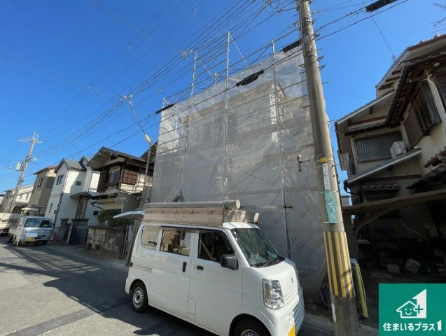 ★八幡市川口東扇　第2期　新築一戸建ての外観|現在の進捗状況です！順調に作業進行中、完成が待ち遠しいです！詳細の間取り等、お気軽にお問い合わせください！