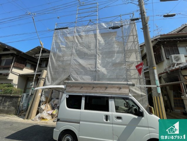 八幡市川口東扇　第2期　新築一戸建ての外観|現在の進捗状況です！順調に作業進行中、完成が待ち遠しいです！詳細の間取り等、お気軽にお問い合わせください！
