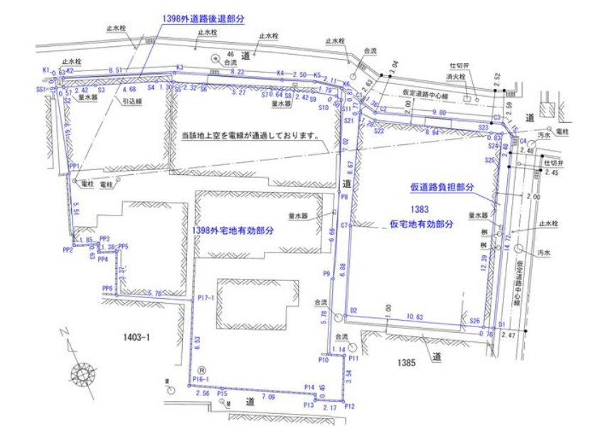明石市林3丁目　土地の土地図|●年中無休：当日予約可●前面道路●2区画セットの販売となります！