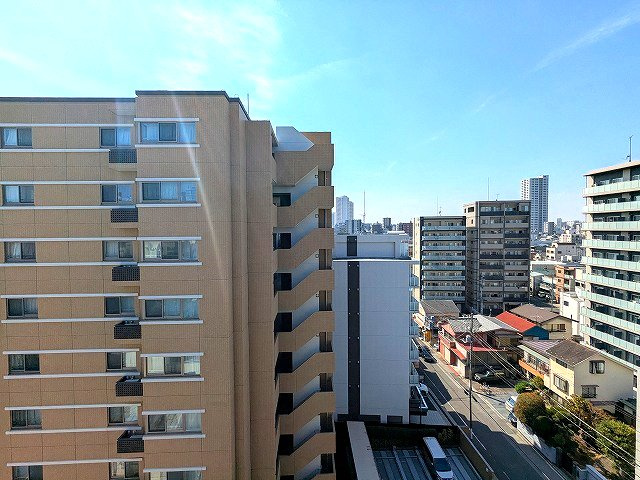 BPRレジデンス東日暮里の設備|9F、リビング側のバルコニーからの眺望です