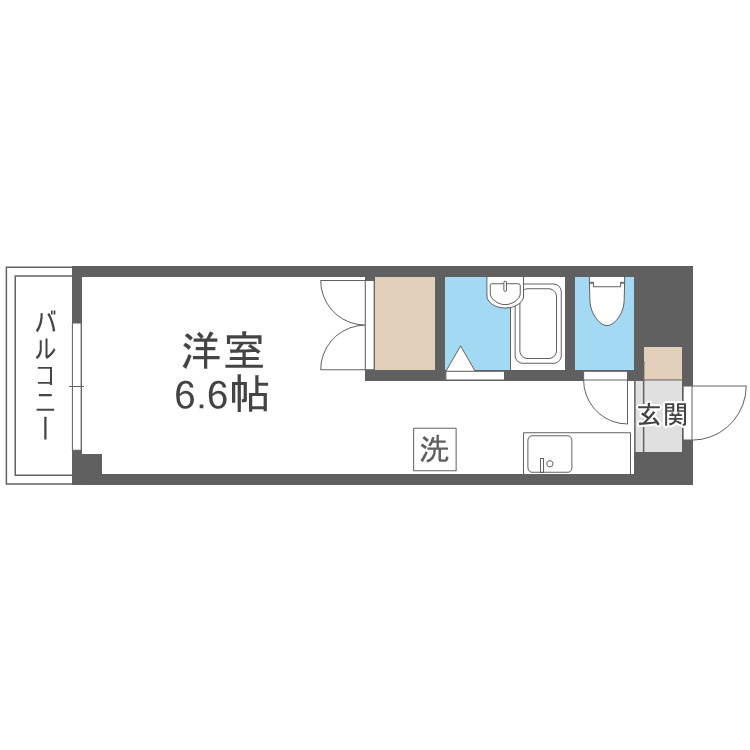 筑紫野市二日市北４丁目の賃貸マンションの間取り|別号数タイプ
