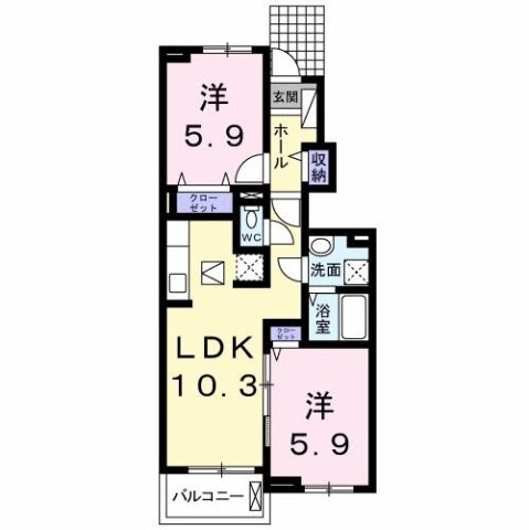 ルミナスしまだⅡの間取り