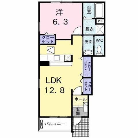 アンジェリカ　Ｃの間取り