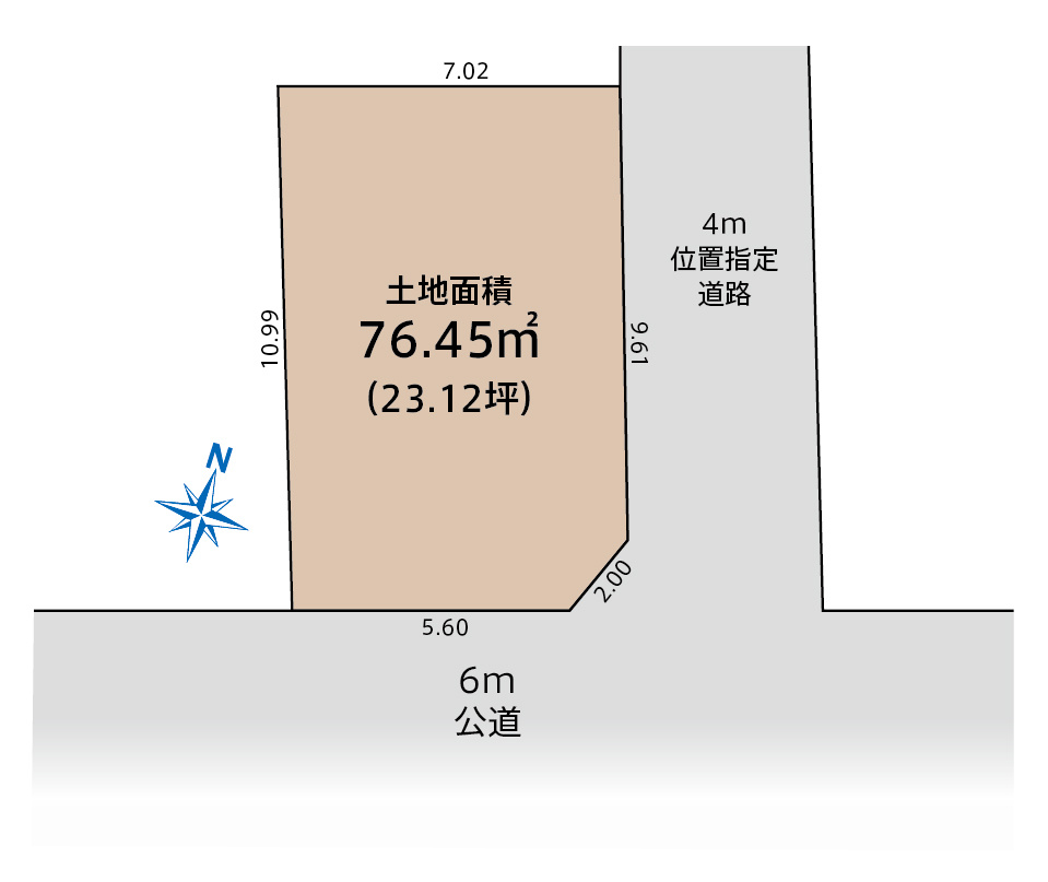 さいたま市浦和区神明2丁目【売地】の画像