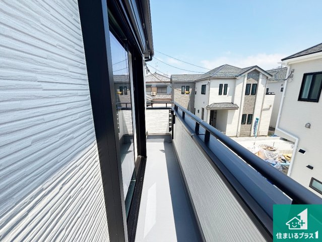 ♦堺市美原区阿弥　新築一戸建てのバルコニー|日当たりのよいバルコニー！お部屋が開放的に！