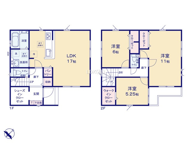 【間取り】 | 新築戸建／ふじみ野市上福岡５丁目（全3棟）