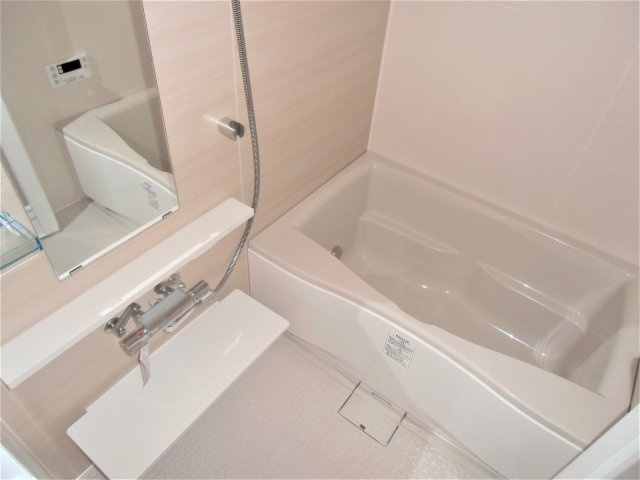 習志野市奏の杜１丁目の賃貸マンションの浴室|広いお風呂は疲れも癒されますね
