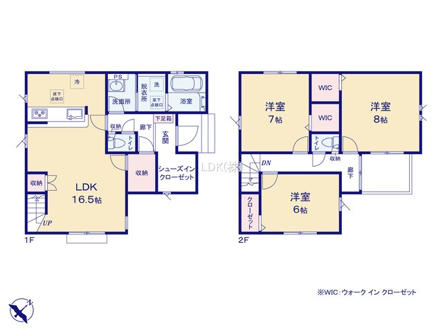 【間取り】 | 新築戸建／ふじみ野市上福岡５丁目（全3棟）