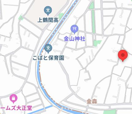グランツＫ　２号棟の地図