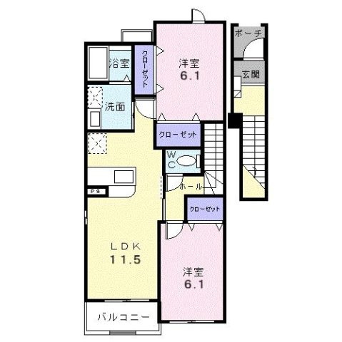 ブリ－ゼ・Ｆの間取り