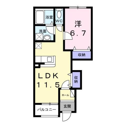 ヒュッゲの間取り
