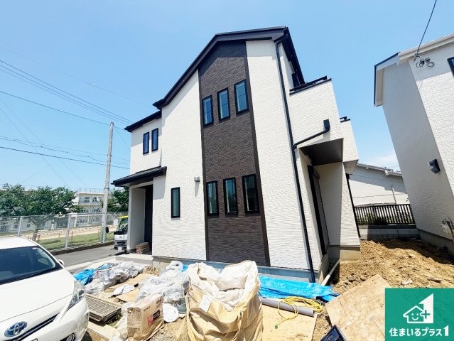 堺市美原区阿弥　新築一戸建ての外観|現在の進捗状況です！順調に作業進行中、完成が待ち遠しいです！詳細の間取り等、お気軽にお問い合わせください！