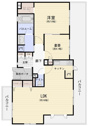 【間取り】 | 上層階・三方角部屋・専用ポーチ付・３面バルコニー・ウォークインクローゼット