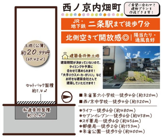 西ノ京内畑町　建築条件無土地の画像