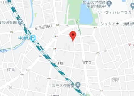 ヌーベル中浦和の地図