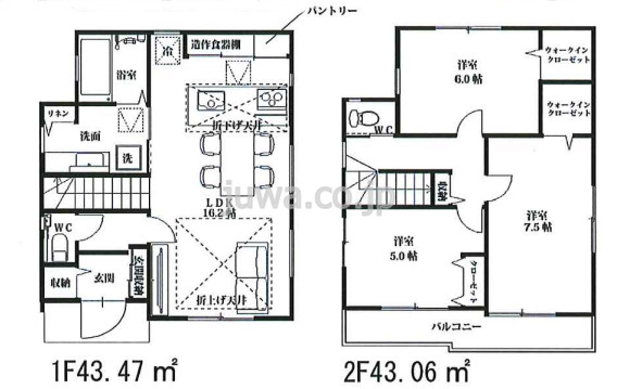 【新築分譲住宅】川越市砂新田第10期の間取り