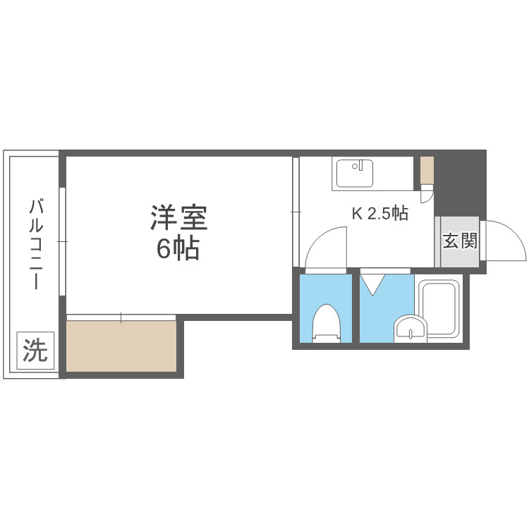 パシフィック紫の間取り|別号数タイプ