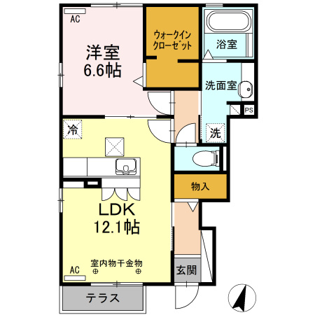リーヴ カルムの間取り