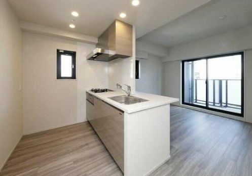 大阪市中央区瓦屋町２丁目の賃貸マンションの居間・リビング