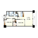 【間取り】 | スプランディッド難波WESTⅢ　間取り