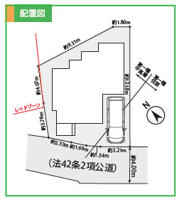藤沢市花の木　新築戸建　全１棟の区画図