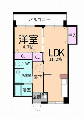 太宰府市五条２丁目の賃貸マンションの間取り|別号数タイプ