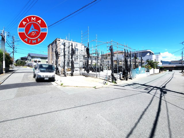 古賀市日吉2丁目第1-2棟（B号棟）の前面道路含む現地写真|見学の時間などお気軽にお問い合わせ下さい。