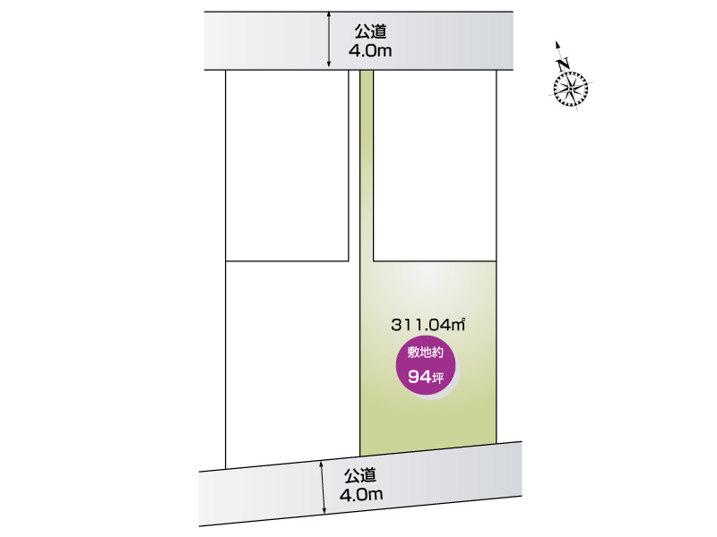 熊谷市西城　④区画図　