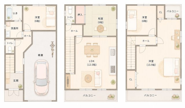 堀溝3丁目　中古一戸建ての間取り|間取り図はいかがですか？ご希望を叶える間取りですか？リビングの広さは？水回りの位置は？カウンターキッチン？など色々な情報が集約されています。弊社ではリフォームなどのご相談も承っております。