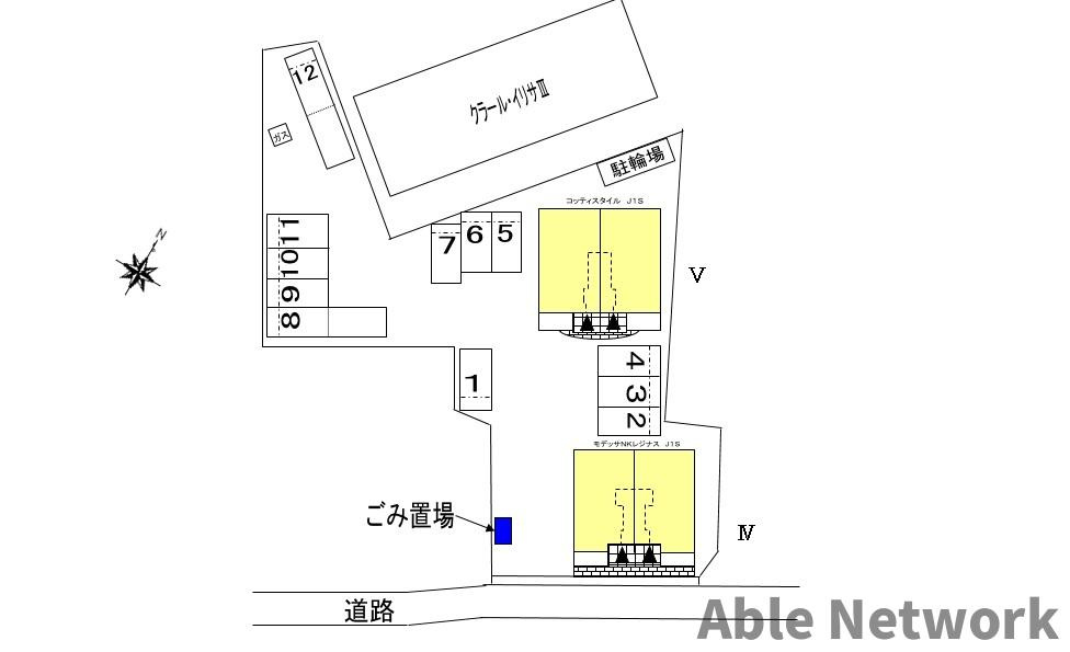 クラール・イリサⅤの区画図