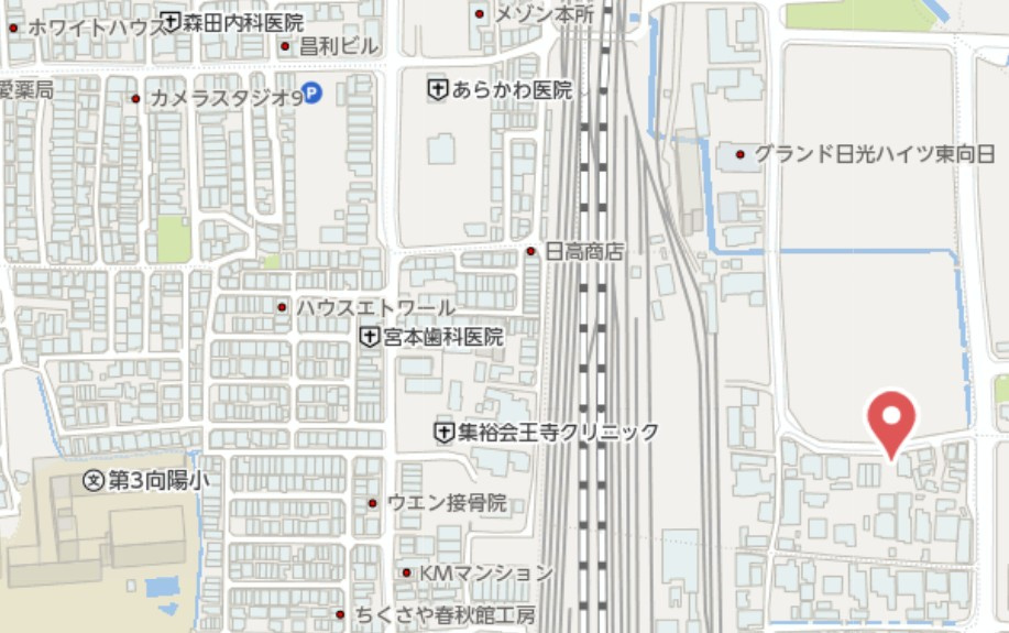 向日市森本町春日井　新築戸建の地図