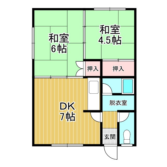 西８条ハイツの間取り