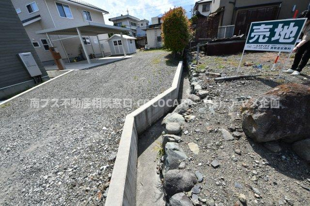 南アルプス市鮎沢の売地のその他|南側境界（東から撮影）