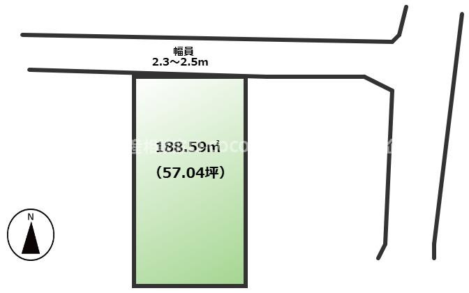 南アルプス市鮎沢の売地