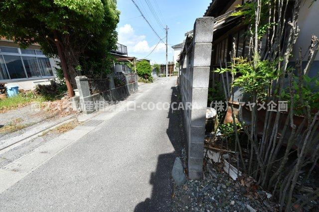 南アルプス市鮎沢の売地のその他|北側境界部分（西より撮影）
