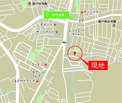 「P３台可・ランドリールーム付」高知市瀬戸東町３丁目6期　2号棟の地図|商業施設充実！スーパーなど普段のお買い物は徒歩で行けますね☆