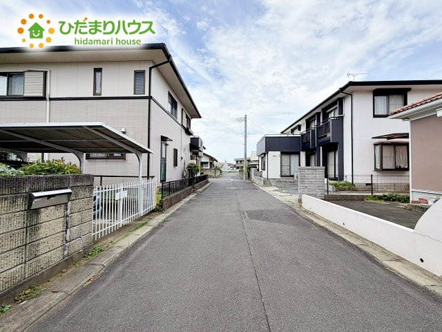 【前面道路含む現地写真】 | 水戸市住吉町1期　新築戸建 | 車通りも少ないので運転が苦手な方でも安心して駐車できます
