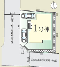 新築　海老名市東柏ケ谷4期の区画図