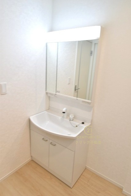 Cradlegarden　 常陸太田市増井町　第1　2の独立洗面台|洗面台は洗練されたシンプルなデザインでお手入れも楽です。