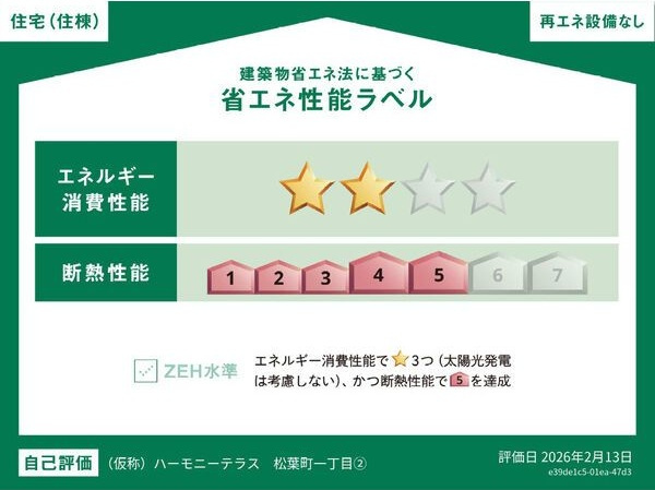 Maison TERA RITAの省エネ性能ラベル