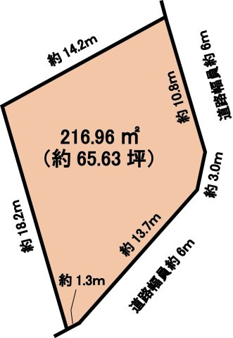 岡崎市滝町の土地図