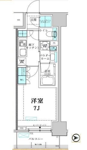 ヴィークブライト蔵前の間取り