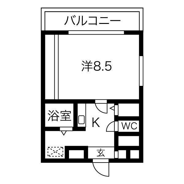 リバティーハイツの間取り