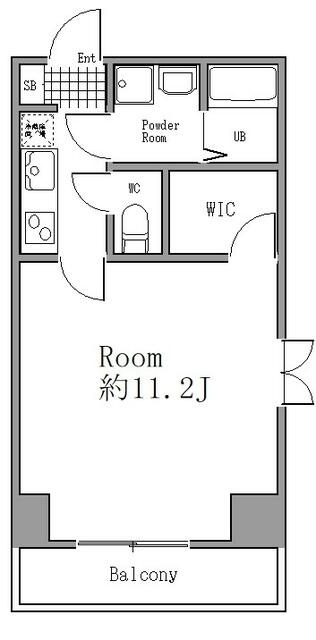 横浜市神奈川区三ツ沢上町の賃貸マンションの間取り