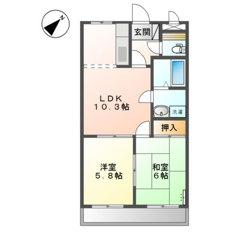 プロニティ　マイスの間取り