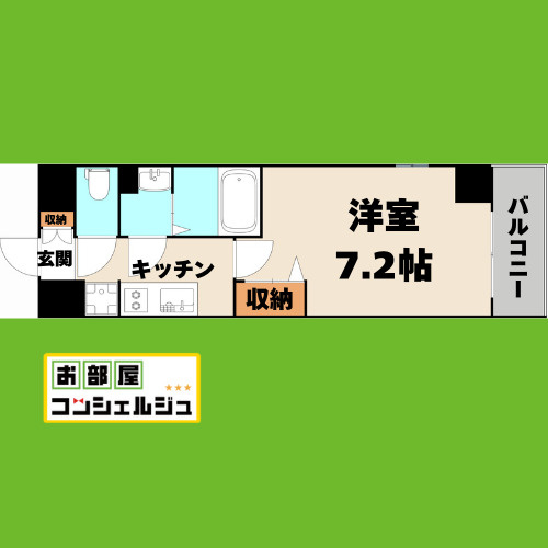 プレサンス久屋大通公園セラフィの間取り