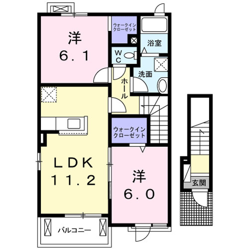 菊水Ⅱの間取り