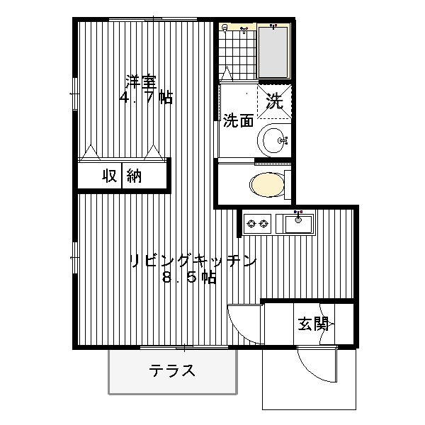 武蔵野市吉祥寺北町１丁目の賃貸マンションの間取り