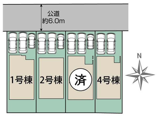 【区画図】 | 半田市前田町　1号棟